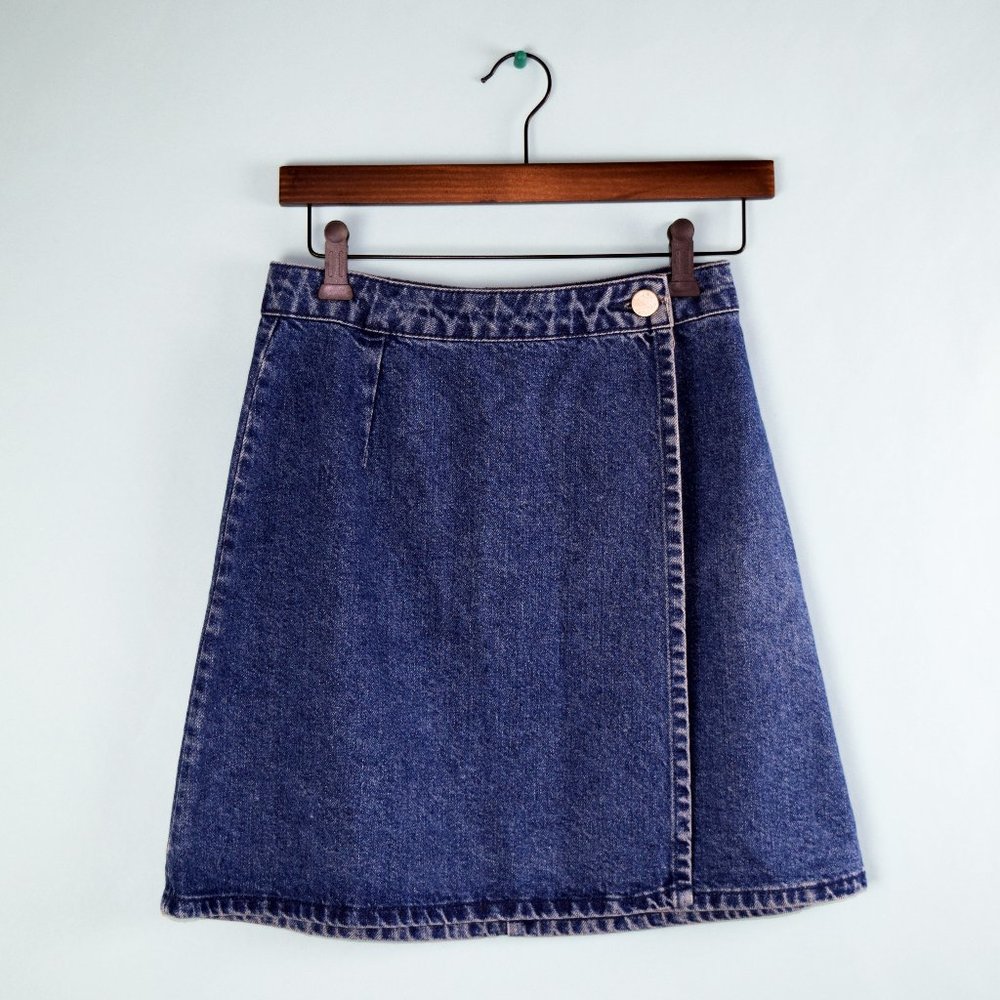 ASOS Denim Wrap Skirt